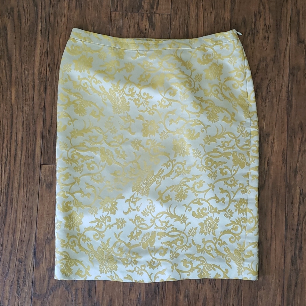 Gold Banana Republic pencil skirt